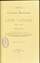 view Manual of clinical diagnosis / by Otto Seifert and Friedrich Müller.