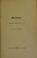 view Marvodia [: being an account of the last illness of James I and of the post-mortem examination of his body] / by William Munk.