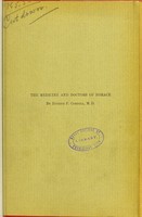 view The medicine and doctors of Horace / by Eugene F. Cordell.