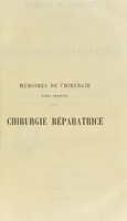 view Memoires de chirurgie / par Le Dr A. Verneuil.