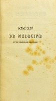 view Mémoires de médecine et de chirurgie-pratique sur plusieurs maladies et accidens graves qui peuvent compliquer la grossesse, la parturition et la couche : précédés d'un compte-rendu analytique des maladies observées à l'Hospice de la Charité de Lyon, pendant un exercice de sept années / par le docteur Martin le jeune.