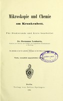 view Mikroskopie und Chemie am Krankenbett : für Studierende und Ärzte bearbeitet / von Hermann Lenhartz.