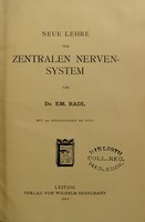 view Neue Lehre vom zentralen Nervensystem / von Em. Rádl.