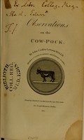 view Observations on the cow-pock / by John Coakley Lettsom...