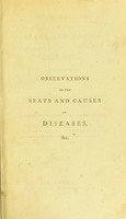 view Observations on the seats and causes of diseases : illustrated by the dissections of the late Professor Morgagni of Padua / by James Hamilton, Junior ...