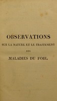 view Observations sur la nature et le traitement des maladies du foie / par Antoine Portal.