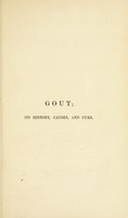 view On gout : its history, its causes, and its cure / by William Gairdner.