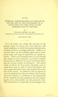 view On the internal administration of nitrate of silver, and on the occurrence of a blue line upon the gums as the earliest sign of argyria / by William Pepper.