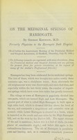 view On the medicinal springs of Harrogate / by George Kennion.