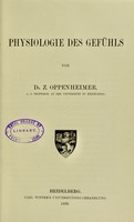 view Physiologie des gefühls / von Z. Oppenheimer.