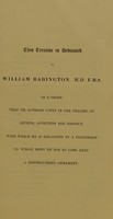 view A practical treatise on cholera, as it has appeared in various parts of the metropolis / by Charles Gaselee and Alexander Tweedie.