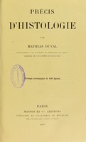 view Précis d'histologie / par Mathias Duval.