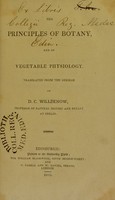 view The principles of botany, and of vegetable physiology / translated from the German of D.C. Willdenow.