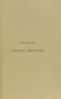 view Principles of forensic medicine / by William A. Guy and David Ferrier.