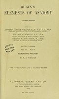 view Quain's Elements of anatomy ... Vol.2. Part 1 : Microscopic anatomy / by E.A. Schafer.