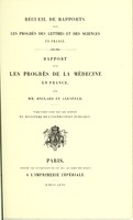 view Rapport sur les progrès de la medicine en France / par MM. Beclard et Axenfeld.