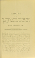 view Report of the Ear Dispensary, 6 Cambridge Street, Lothian Road. Surgeon J.J. Kirk Duncanson ... from July 1881 to end of June 1882 / by A.K. Christie.