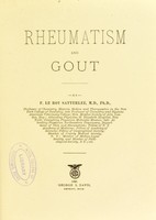 view Rheumatism and gout / by F. Le Roy Satterlee.