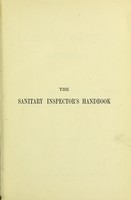 view The sanitary inspector's handbook / by Albert Taylor.