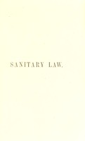 view Sanitary law : a digest of the sanitary acts of England and Scotland / by H. Aubrey Husband.