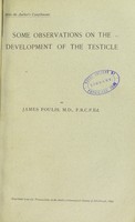 view Some observations on the development of the testicle / by James Foulis.