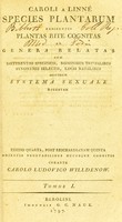 view Species plantarum : exhibentes plantas rite cognitas, ad genera relatas, cum differentiis specificis, nominibus trivialibus, synonymis selectis, locis natalibus, secundum systema sexuale digestas / Caroli a Linné.