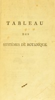 view Tableau des systemes de botanique, generaux et particuliers; ... / par le C. Mouton-Fontenille.