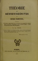 view Théorie des nevroviscérites ou fièvres primitives ... / par Ant. Hugon.