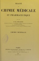 view Traité de chimie médicale et pharmaceutique : chimie minérale / R. Huguet.