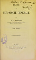 view Traité de pathologie générale / par Ed. Monneret.