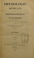 view Traité de physiologie médicale et philosophique / par Alm. Lepelletier.