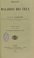 view Traité des maladies des yeux / par X. Galezowski.