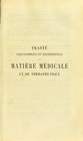 view Traite philosophique et experimental de matiere medicale et de therapeutique / par G. A. Giacomini.