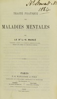 view Traite pratique des maladies mentales / par L.-V. Marcé.