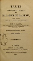 view Traité théorique et pratique des maladies de la peau, avec un atlas ... / par P. Rayer.