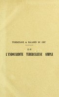 view Tuberculose & maladies du coeur. De l'endocardite tuberculeuse simple / par Leopold Braillon.