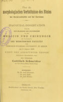 view Über die morphologischen Verhältnisse des Blutes bei Herzkrankheiten und bei Carcinom : Inaugural-Dissertation ... / Gottlieb Schneider.