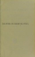 view Über Myome und Fibrome des Uterus und deren Einfluss auf die Umgebung ... / von Josef Fabricius.