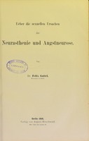 view Ueber die sexuellen Ursachen der Neurasthenie und Angstneurose / von Felix Gattel.