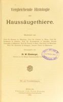 view Vergleichende Physiologie der Haussäugethiere / bearbeitet von Dr. Bonnett [and others] ; herausgegeben von W. Ellenberger.