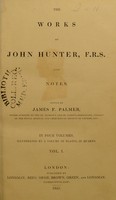 view The works of John Hunter / edited by James F. Palmer.