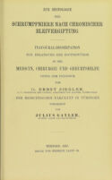 view Zur Histologie der Schrumpfniere nach chronischer Bleivergiftung : Inaugural-Dissertation ... / vorgelegt von Julius Gayler.