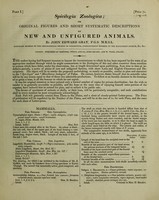 view Spicilegia zoologica; or, original figures and short systematic descriptions of new and unfigured animals. Pt. I / By John Edward Gray.