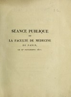 view Séance publique ... tenue le 27 november 1811, pour la rentrée des écoles et la distribution des prix / Discours prononcés par M. le baron Percy.