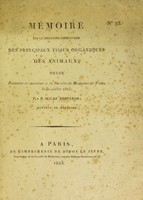 view Mémoire sur la structure élémentaire des principaux tissus organiques des animaux / [H. Milne-Edwards].