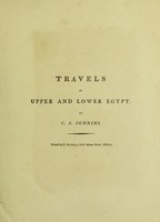 view Travels in Upper and Lower Egypt, undertaken by order of the old Government of France / C.S. Sonnini. Translated from the French [by W. Combe].