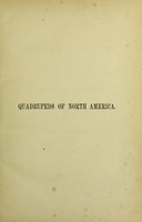 view The viviparous quadrupeds of North America / By John James Audubon ... and ... John Bachman.