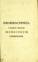 view Pharmacopoeia Collegii Regalis Medicorum Londinensis. MDCCCIX.