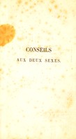 view Conseils aux deux sexes sur l'art de se guérir de la syphilis / [J. Moucelot].