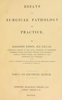 view Essays on surgical pathology and practice. Pts. 1-2 / [Alexander Watson].